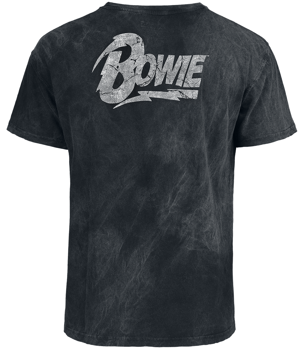 T-Shirt Manches courtes  de David Bowie - Lightning - S à 3XL - pour Homme - noir - David Bowie - View 2