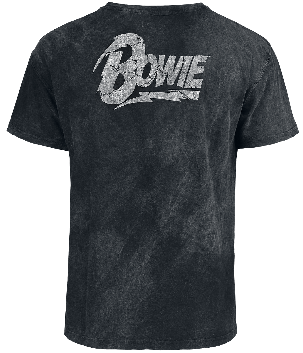 T-Shirt Manches courtes  de David Bowie - Lightning - S à 3XL - pour Homme - noir - David Bowie - View 2
