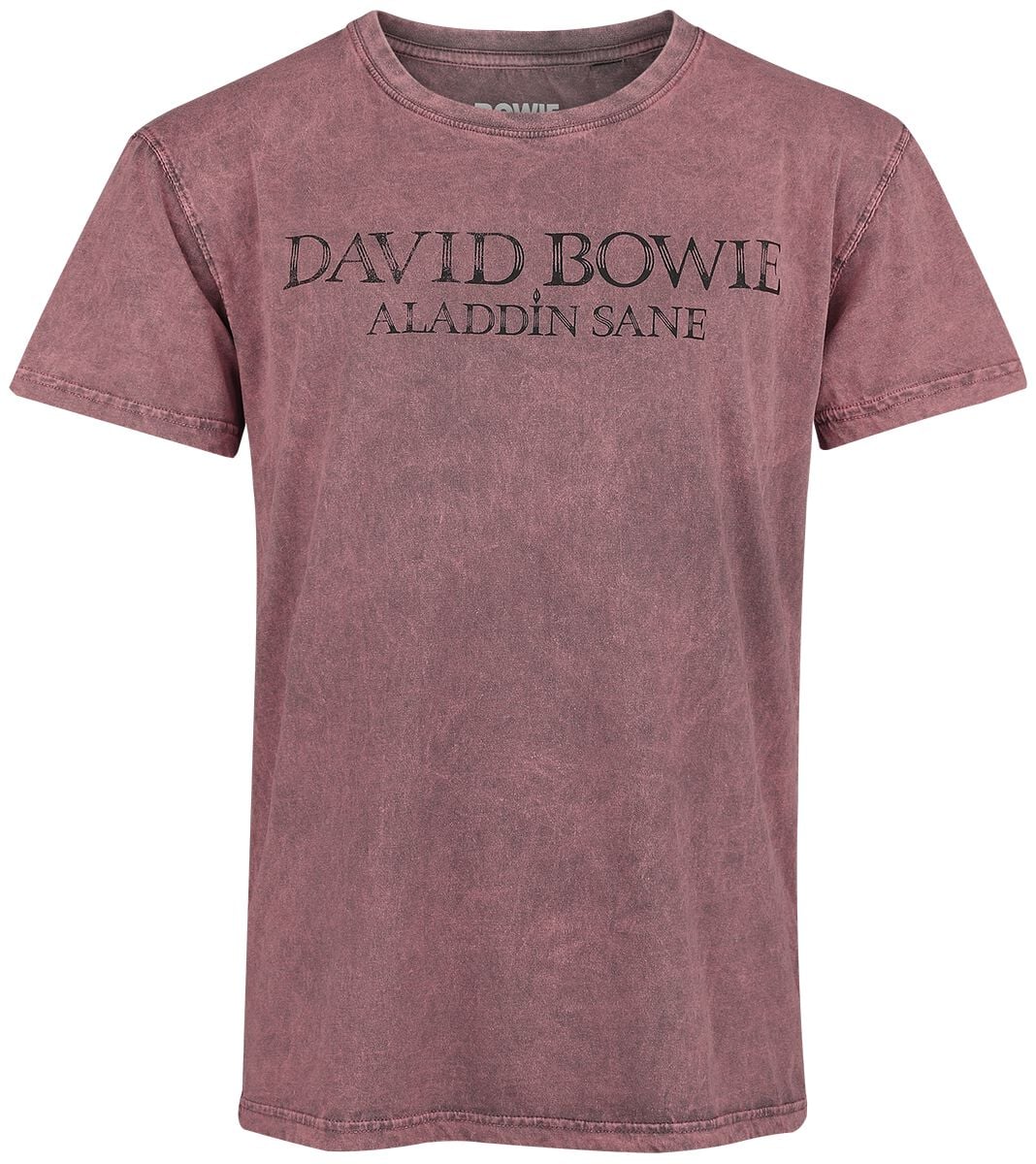 T-Shirt Manches courtes  de David Bowie - Aladdin Sane - S à 3XL - pour Homme - corail - David Bowie