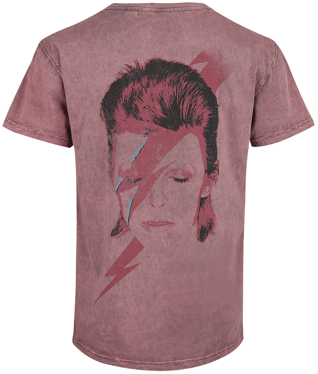 T-Shirt Manches courtes  de David Bowie - Aladdin Sane - S à 3XL - pour Homme - corail - David Bowie - View 2
