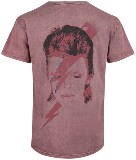T-Shirt Manches courtes  de David Bowie - Aladdin Sane - S à 3XL - pour Homme - corail - David Bowie - View 2