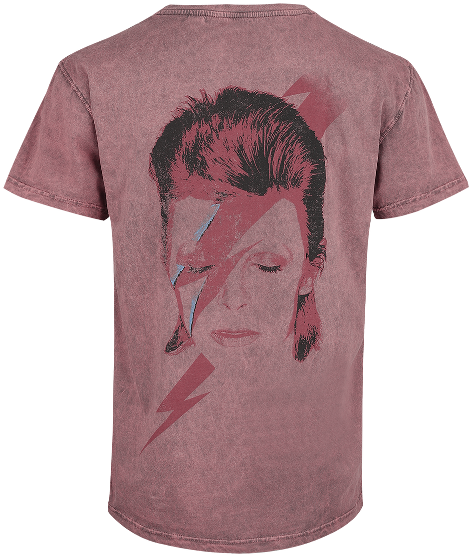 T-Shirt Manches courtes  de David Bowie - Aladdin Sane - S à 3XL - pour Homme - corail - David Bowie - View 2