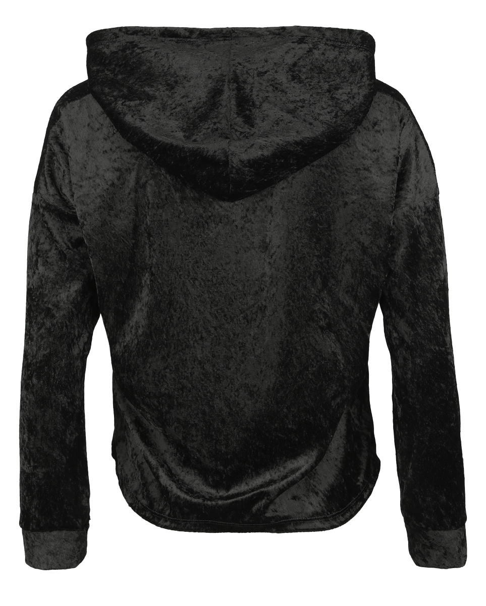 Sweat-shirt à capuche Gothic de Outer Vision - Iman - L à XXL - pour Femme - noir - Outer Vision - View 2