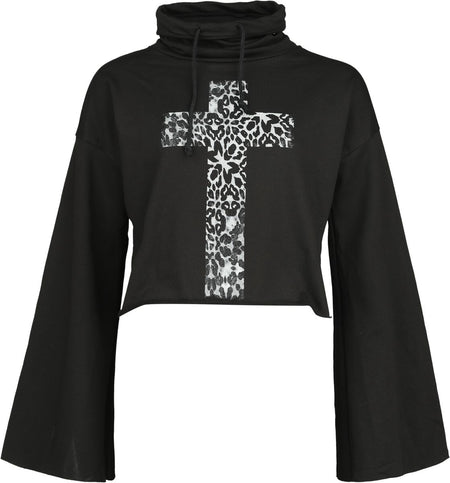 Sweat-shirt Gothic de Outer Vision - Gallow - S à XXL - pour Femme - noir - Outer Vision