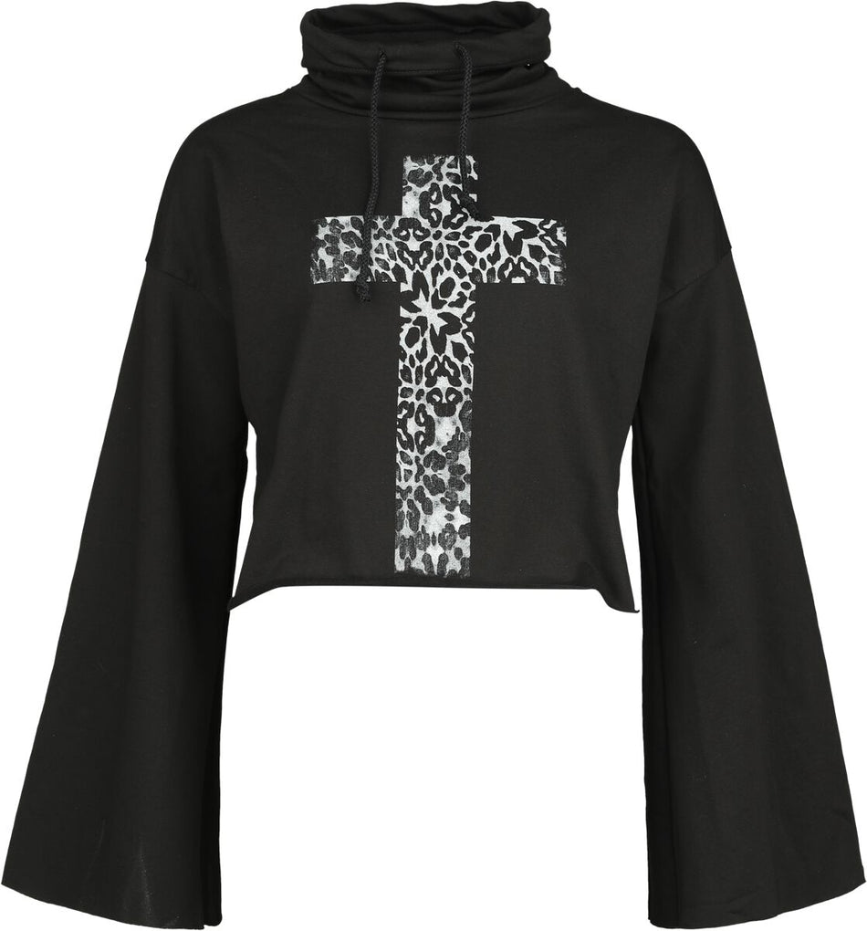 Sweat-shirt Gothic de Outer Vision - Gallow - S à XXL - pour Femme - noir - Outer Vision