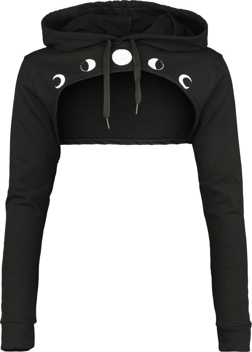 Sweat-shirt à capuche Gothic de Outer Vision - Doris - S à XXL - pour Femme - noir - Outer Vision