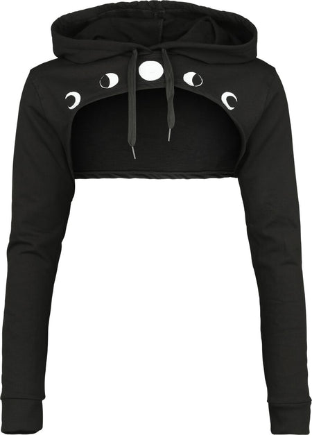 Sweat-shirt à capuche Gothic de Outer Vision - Doris - S à XXL - pour Femme - noir - Outer Vision