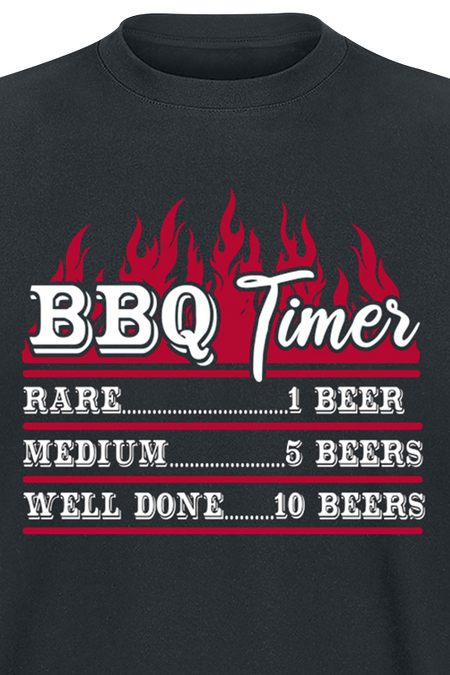 T-Shirt Manches courtes Fun de Food - BBQ Times - M à 5XL - pour Homme - noir - Food - View 2