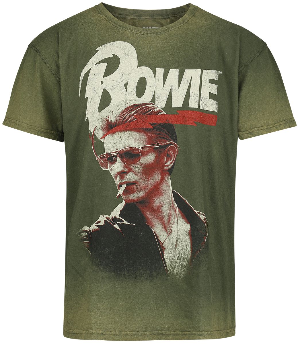 T-Shirt Manches courtes  de David Bowie - Smoking - S à 3XL - pour Homme - vert - David Bowie