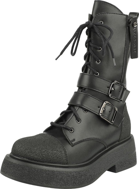 Bottes Gothic de Altercore - Riley Vegan - EU36 - pour Femme - noir - Altercore