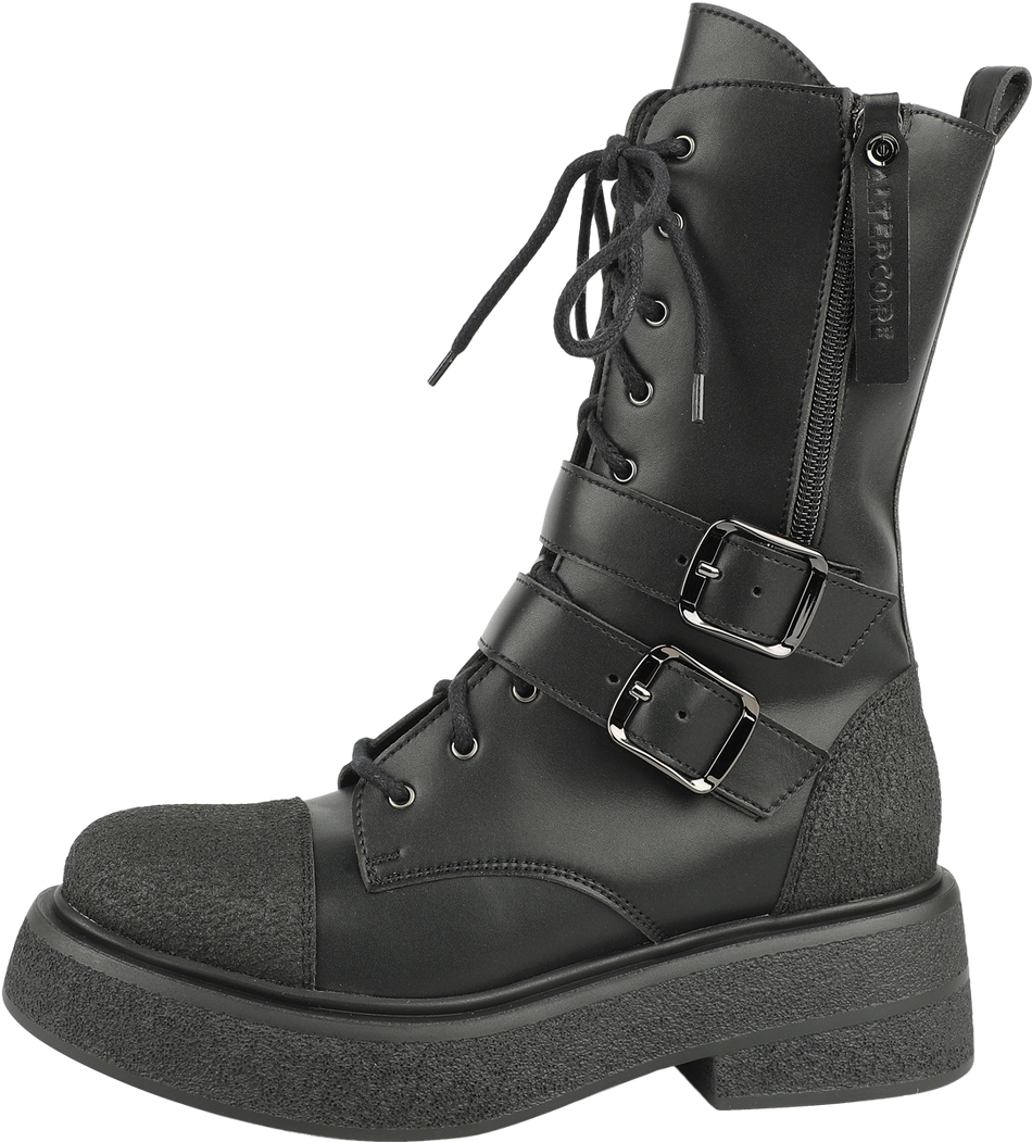 Bottes Gothic de Altercore - Riley Vegan - EU36 - pour Femme - noir - Altercore - View 2