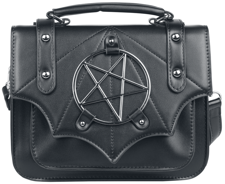 Sac à main Gothic de Banned Alternative - Moloch Pentagram - pour Femme - noir - Banned Alternative - View 2