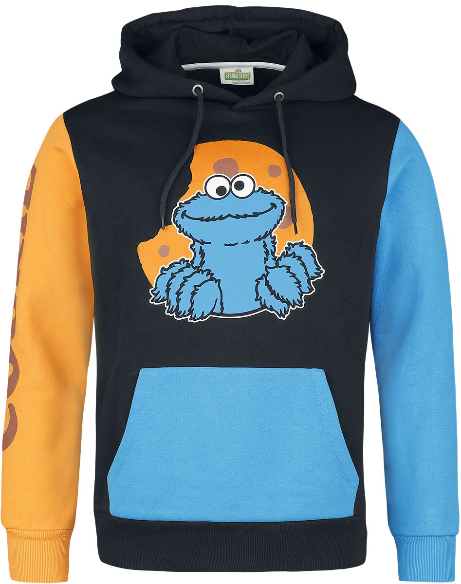 Sweat-shirt à capuche  de Sesame Street - Macaron Le Glouton - S à 3XL - pour Homme - multicolore - Sesame Street
