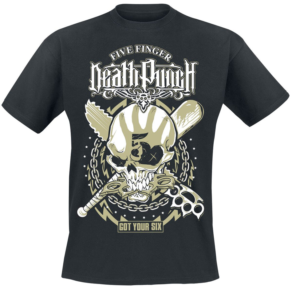 T-Shirt Manches courtes  de Five Finger Death Punch - Got Your Six Bootleg - S à XXL - pour Homme - noir - Five Finger Death Punch