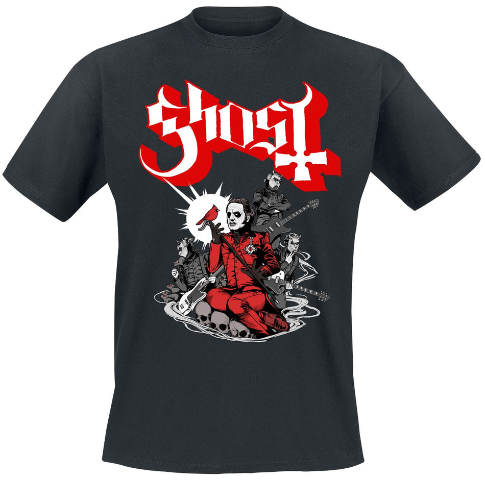 T-Shirt Manches courtes  de Ghost - Cardinale - S à 4XL - pour Homme - noir - Ghost