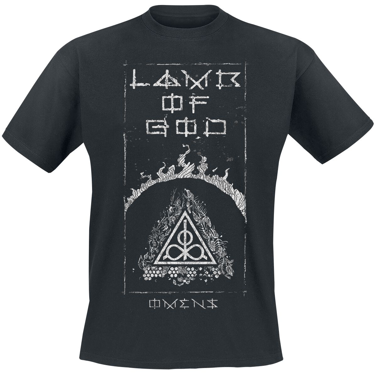 T-Shirt Manches courtes  de Lamb Of God - Omens Frame - S à 4XL - pour Homme - noir - Lamb Of God