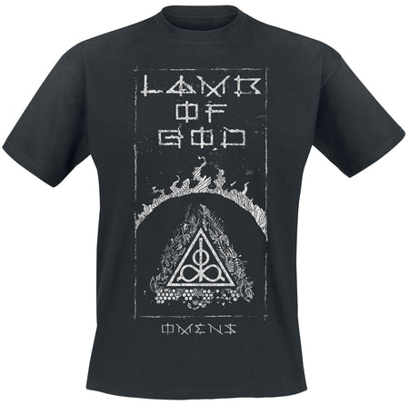 T-Shirt Manches courtes  de Lamb Of God - Omens Frame - S à 4XL - pour Homme - noir - Lamb Of God