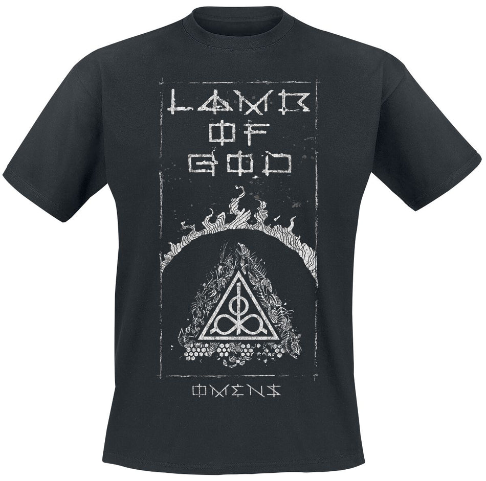 T-Shirt Manches courtes  de Lamb Of God - Omens Frame - S à 4XL - pour Homme - noir - Lamb Of God