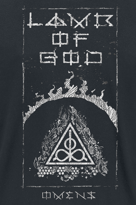 T-Shirt Manches courtes  de Lamb Of God - Omens Frame - S à 4XL - pour Homme - noir - Lamb Of God - View 2