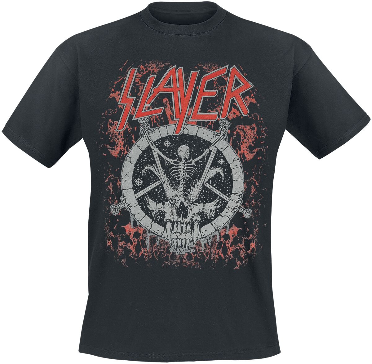 T-Shirt Manches courtes  de Slayer - Divine Skeleton - S à 4XL - pour Homme - noir - Slayer