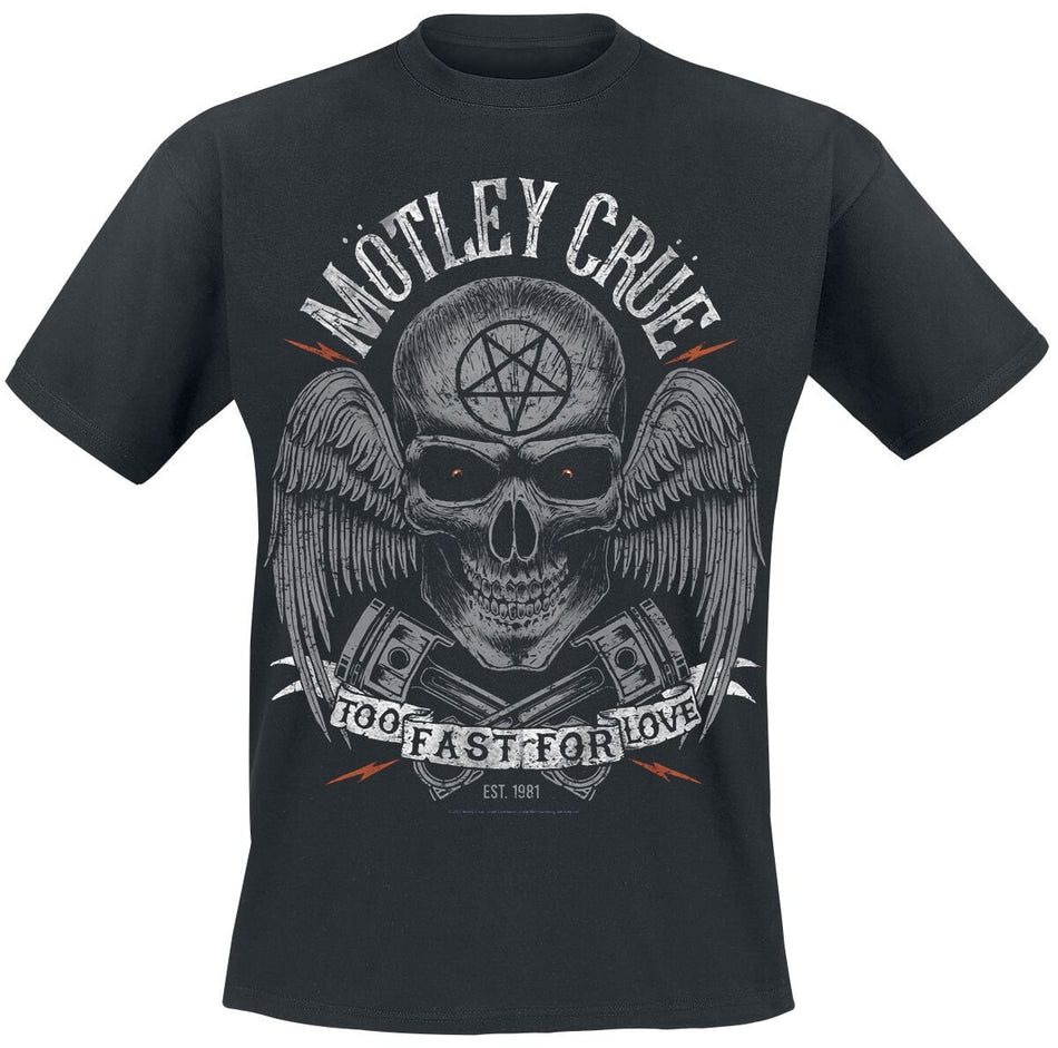 T-Shirt Manches courtes  de Mötley Crüe - Too Fast For Love Skully - S à 4XL - pour Homme - noir - Mötley Crüe