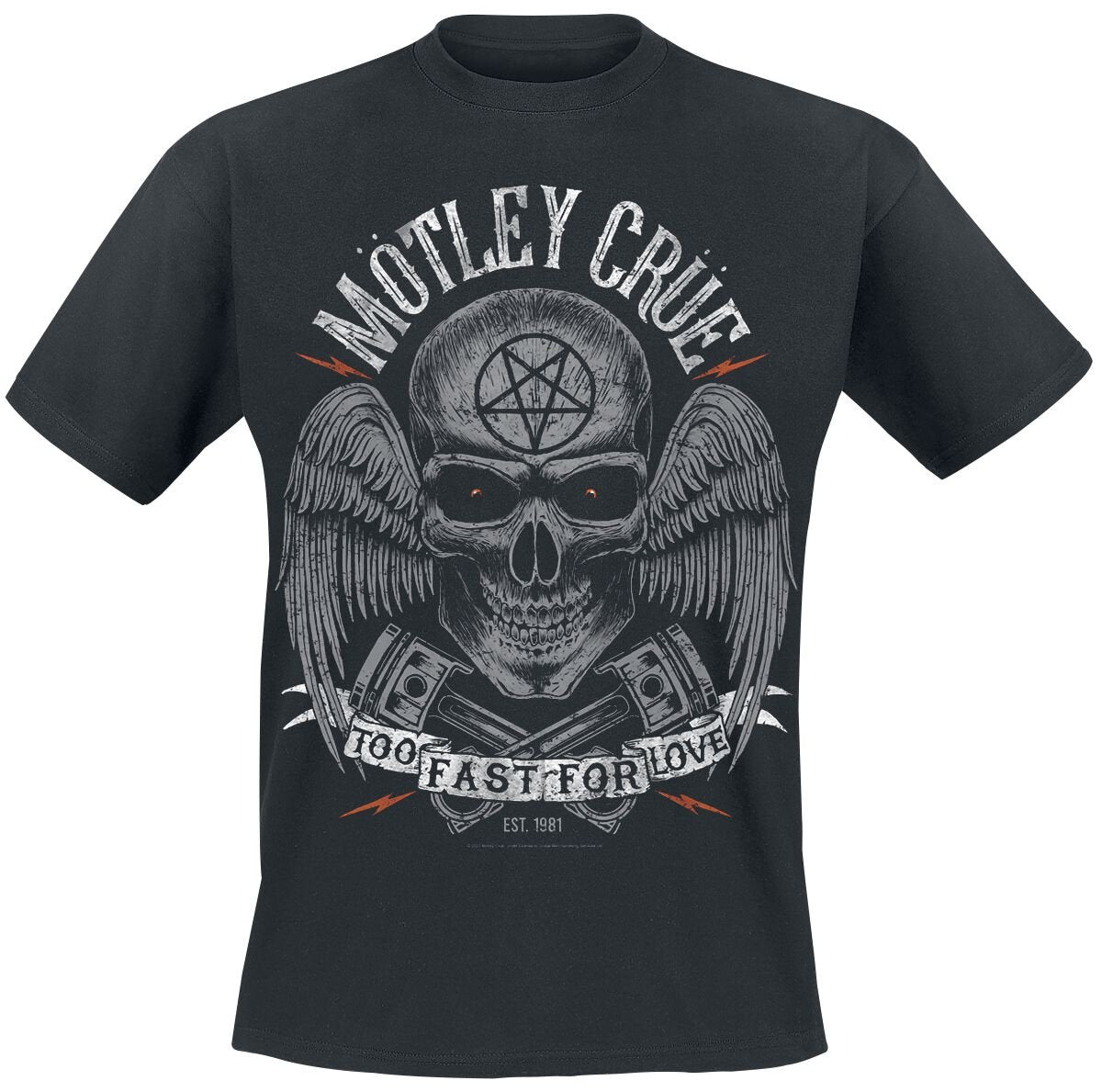 T-Shirt Manches courtes  de Mötley Crüe - Too Fast For Love Skully - S à 4XL - pour Homme - noir - Mötley Crüe