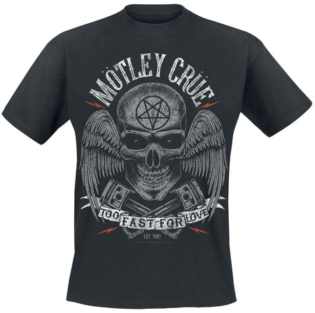 T-Shirt Manches courtes  de Mötley Crüe - Too Fast For Love Skully - S à 4XL - pour Homme - noir - Mötley Crüe