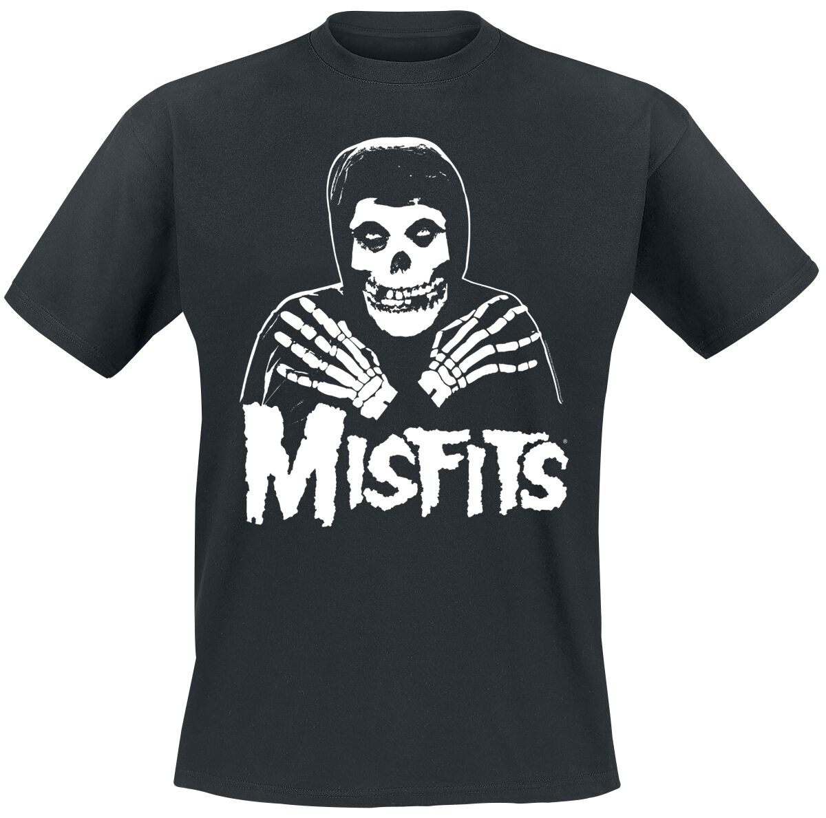 T-Shirt Manches courtes  de Misfits - Misfits Skull - S à 3XL - pour Homme - noir - Misfits