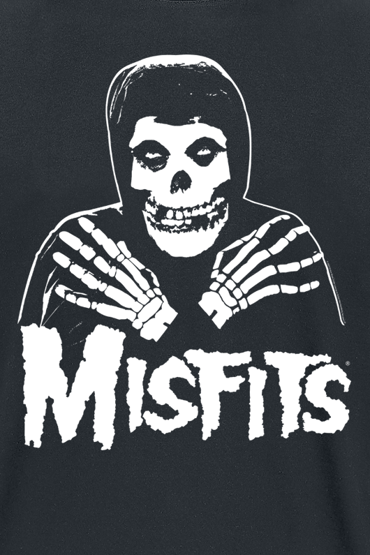 T-Shirt Manches courtes  de Misfits - Misfits Skull - S à 3XL - pour Homme - noir - Misfits - View 2