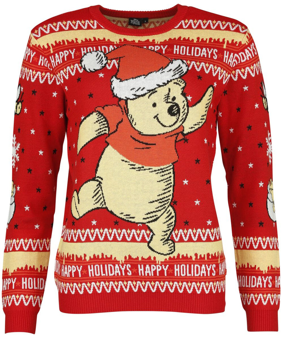 Pull de Noël Disney de Winnie L'Ourson - Dancer - S à XXL - pour Femme - multicolore - Winnie L'Ourson