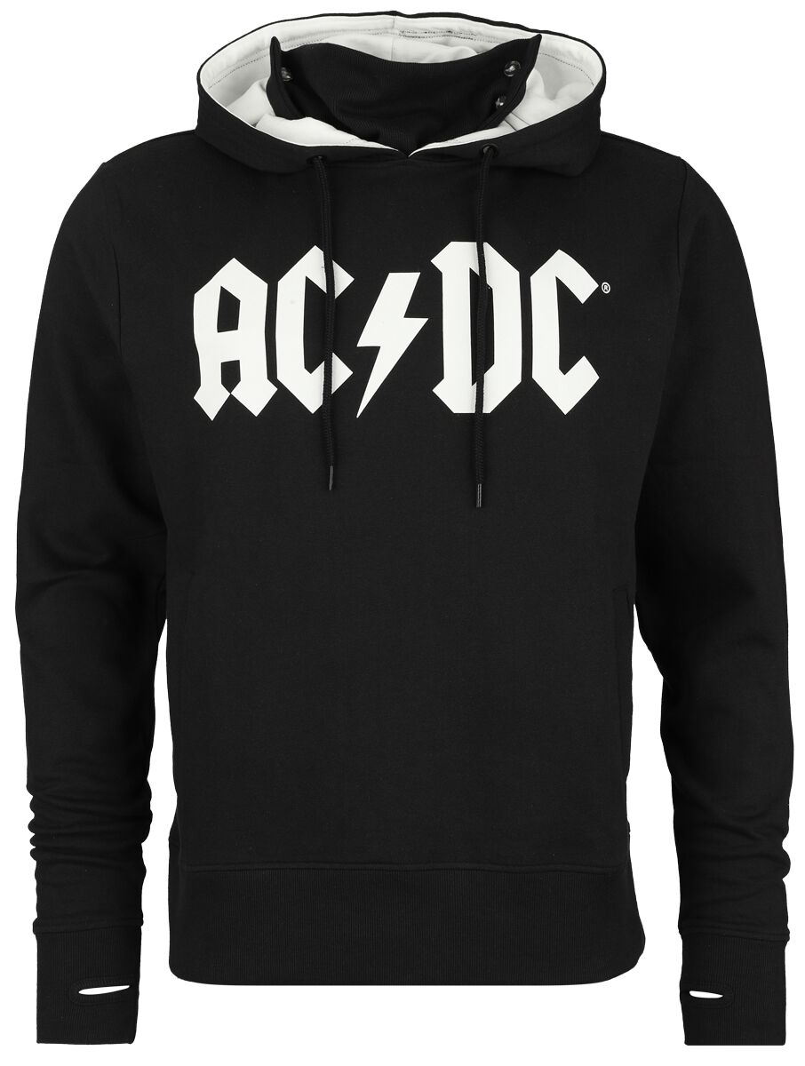 Sweat-shirt à capuche  de AC/DC - Logo - S à M - pour Homme - noir/blanc - AC/DC