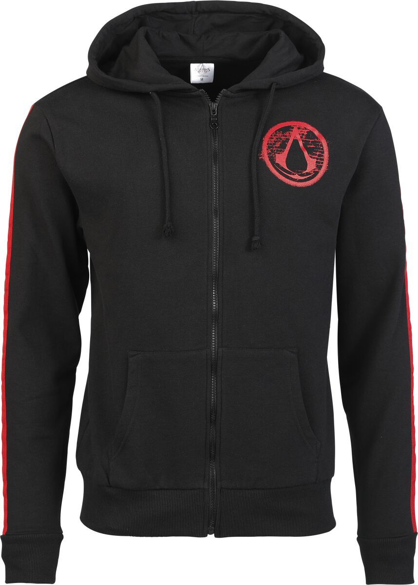 Sweat-shirt zippé à capuche Gaming de Assassin's Creed - Logo - Flight - S à M - pour Homme - multicolore - Assassin's Creed