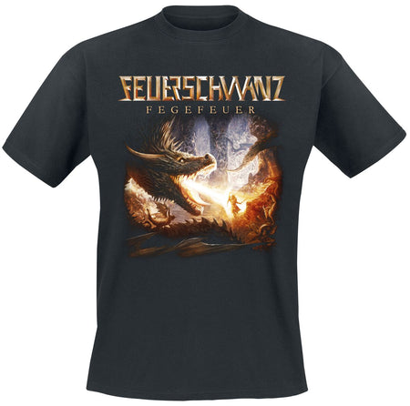 T-Shirt Manches courtes  de Feuerschwanz - Fegefeuer - M à 3XL - pour Homme - noir - Feuerschwanz