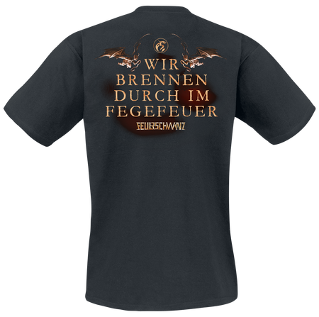 T-Shirt Manches courtes  de Feuerschwanz - Fegefeuer - M à 3XL - pour Homme - noir - Feuerschwanz - View 2