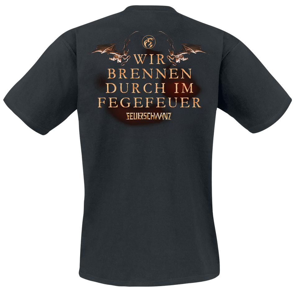 T-Shirt Manches courtes  de Feuerschwanz - Fegefeuer - M à 3XL - pour Homme - noir - Feuerschwanz - View 2