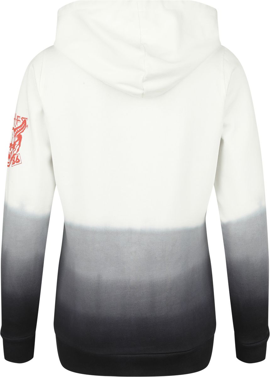 Sweat-shirt à capuche  de Stranger Things - Hellfire Club - S à XXL - pour Femme - noir/blanc - Stranger Things - View 2