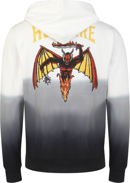 Sweat-shirt à capuche  de Stranger Things - Hellfire Club - S à XXL - pour Homme - noir/blanc - Stranger Things - View 2