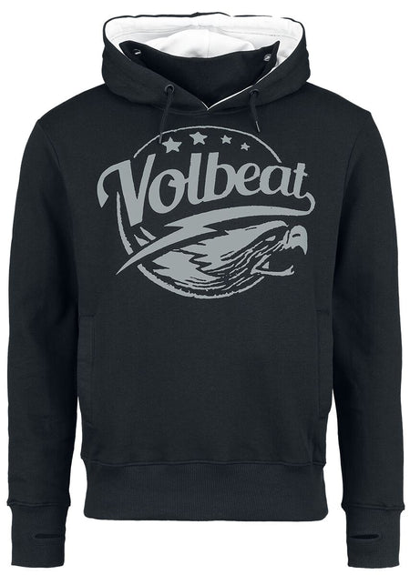 Sweat-shirt à capuche  de Volbeat - Eagle - S à M - pour Homme - noir - Volbeat