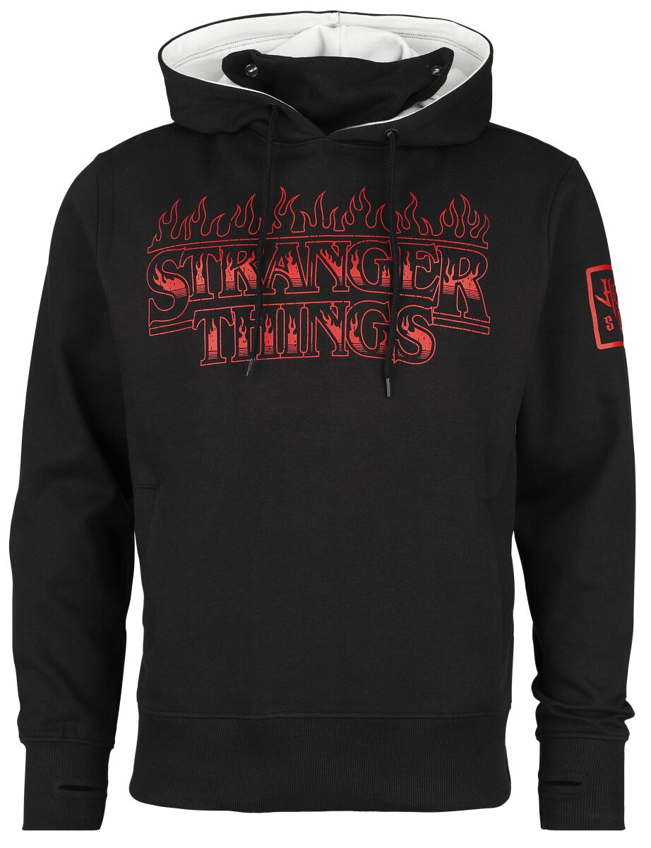 Sweat-shirt à capuche  de Stranger Things - Hellfire Club - S à L - pour Homme - noir - Stranger Things