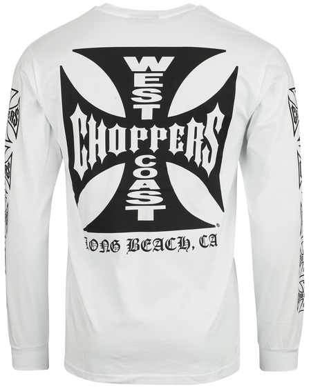 T-shirt manches longues  de West Coast Choppers - Haut manches longues OG LBC - S à 3XL - pour Homme - blanc - West Coast Choppers - View 2