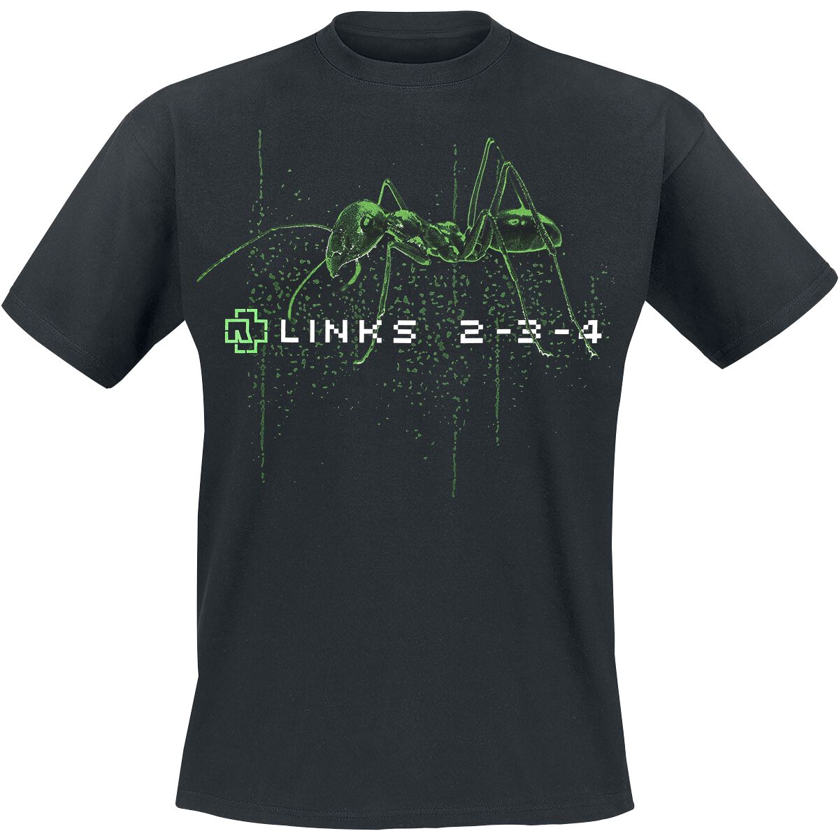 T-Shirt Manches courtes  de Rammstein - Links 2-3-4 - S à 5XL - pour Homme - noir - Rammstein
