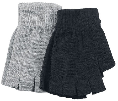 Mitaines  de Black Premium by EMP - Lot de 2 paires de gants - pour Femme - gris/noir - Black Premium by EMP