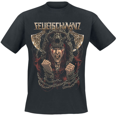 T-Shirt Manches courtes  de Feuerschwanz - S à 3XL - pour Homme - noir - Feuerschwanz