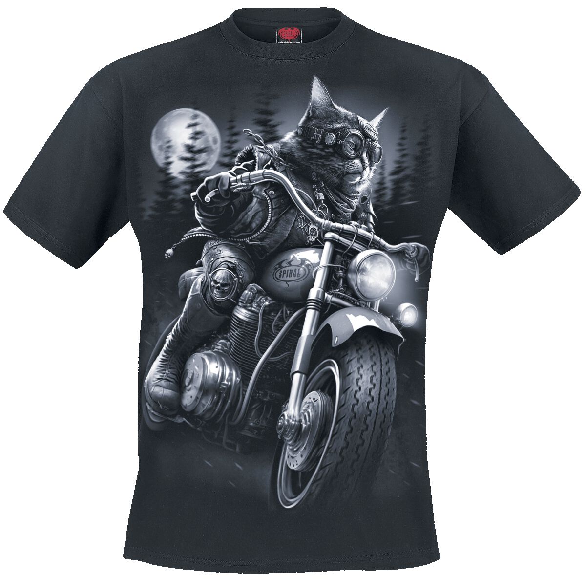 T-Shirt Manches courtes  de Spiral - Nine Lives - S à 4XL - pour Homme - noir - Spiral
