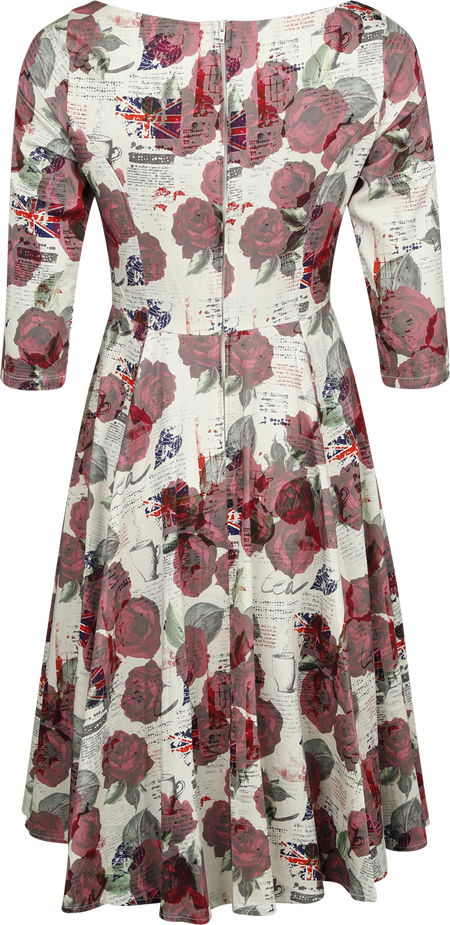Robe mi-longue Rockabilly de H&R London - Robe Swing Tilly Tea Party - XS à S - pour Femme - multicolore - H&R London - View 2