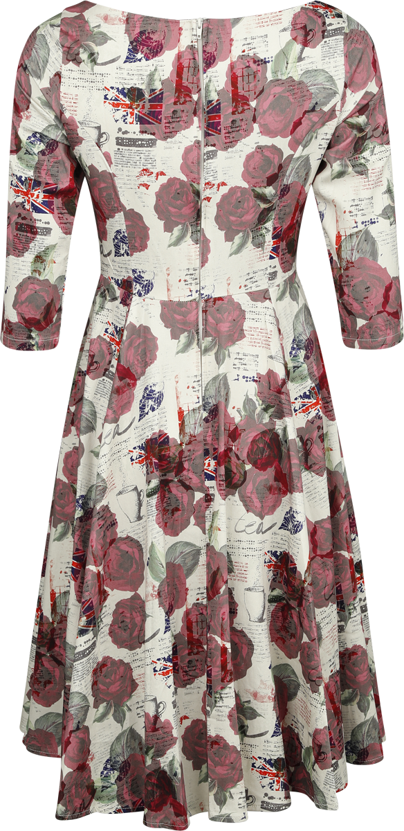 Robe mi-longue Rockabilly de H&R London - Robe Swing Tilly Tea Party - XS à S - pour Femme - multicolore - H&R London - View 2