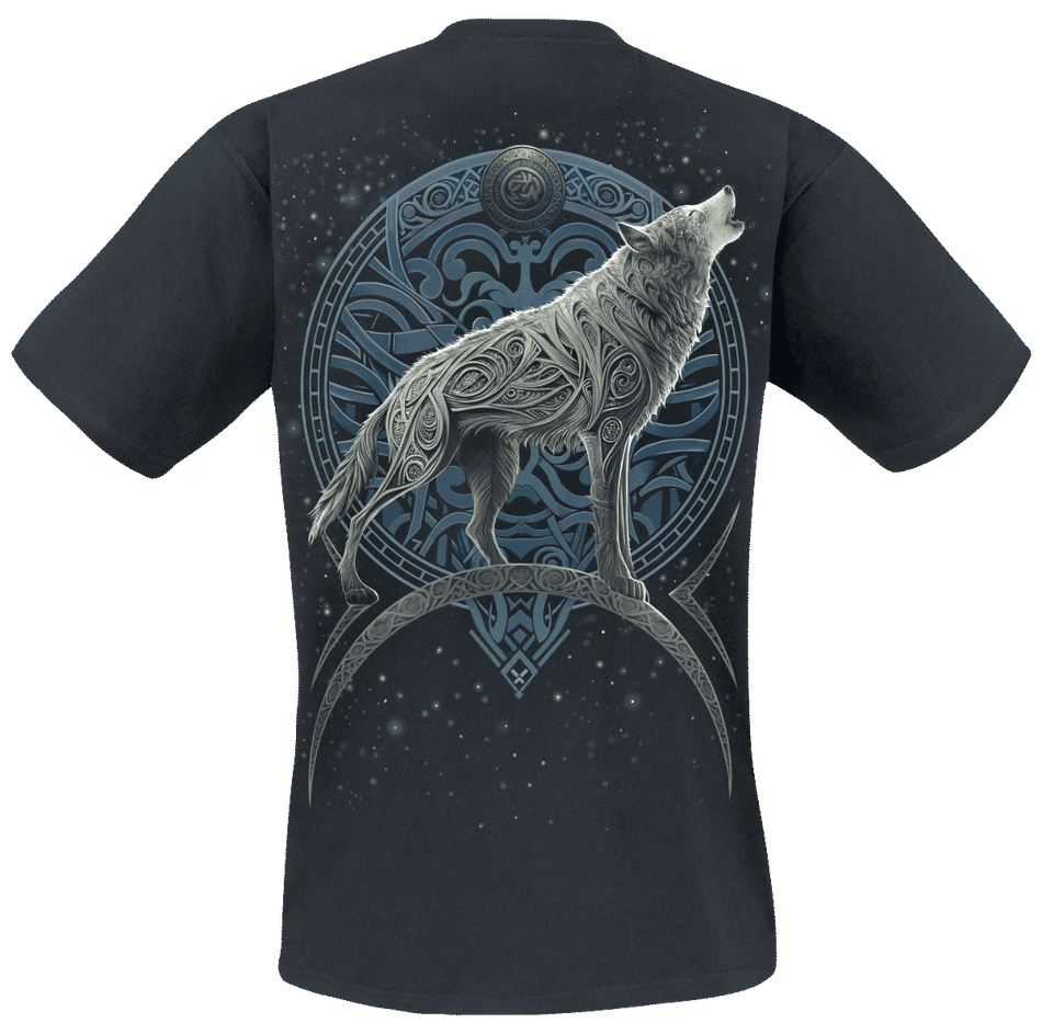 T-Shirt Manches courtes  de Spiral - Loup Celtique - S à 4XL - pour Homme - noir - Spiral - View 2