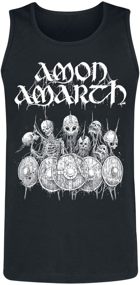 Débardeur  de Amon Amarth - Shieldwall - S à XL - pour Homme - noir - Amon Amarth