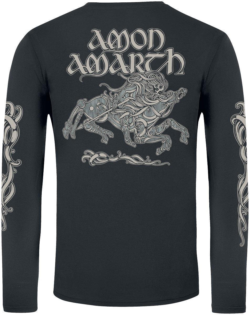 T-shirt manches longues  de Amon Amarth - Horse - S à XXL - pour Homme - noir - Amon Amarth - View 2