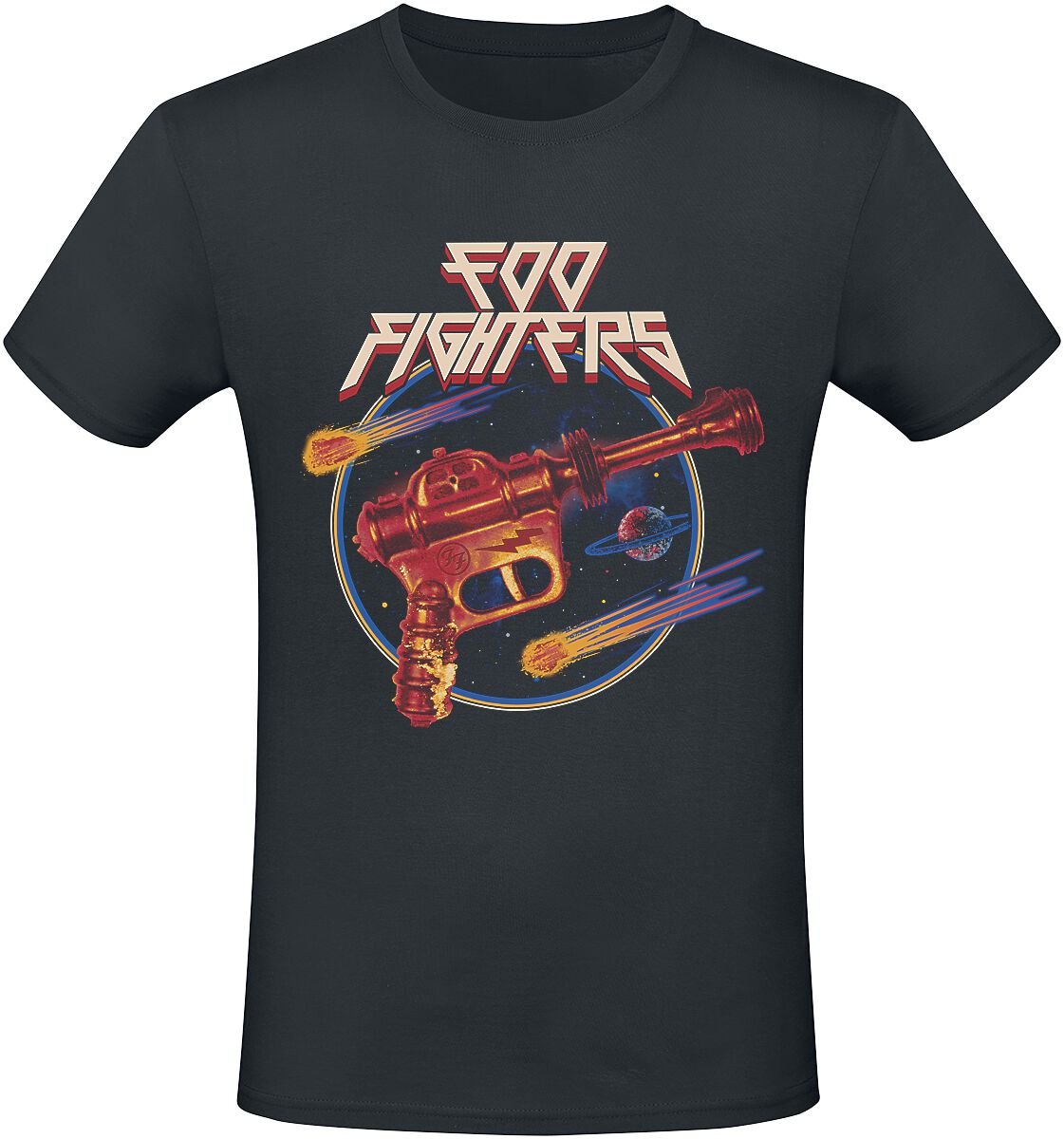 T-Shirt Manches courtes  de Foo Fighters - Ray Gun - S à 3XL - pour Homme - noir - Foo Fighters